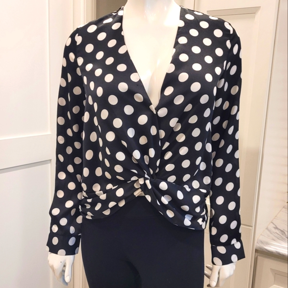 Heartloom polka dot top